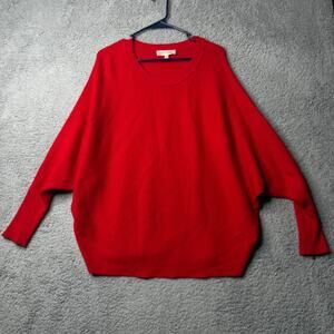 Philosophy Republic Clothing Sweater Women's XL Red Ribbed Long Sleeve